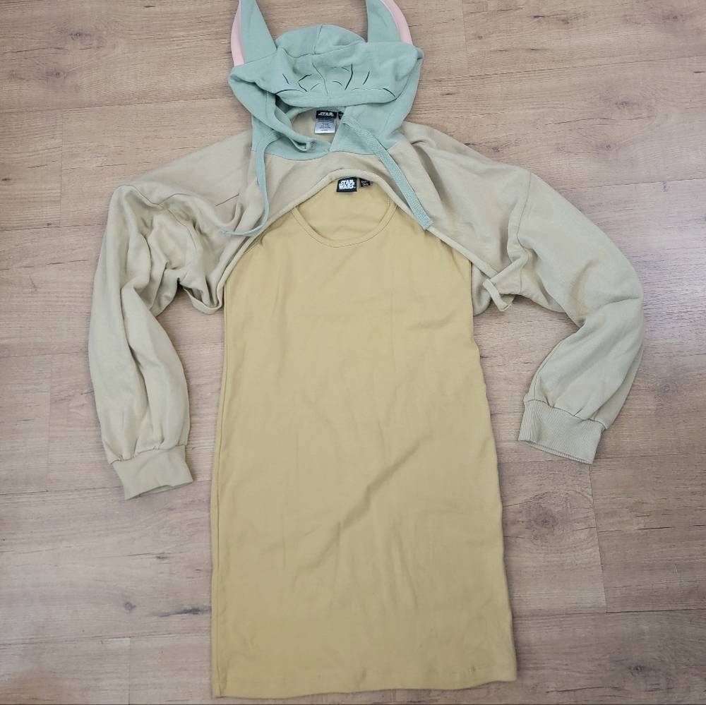 Disney Star Wars Grogu / Yoda Shrug & Tank Dress
